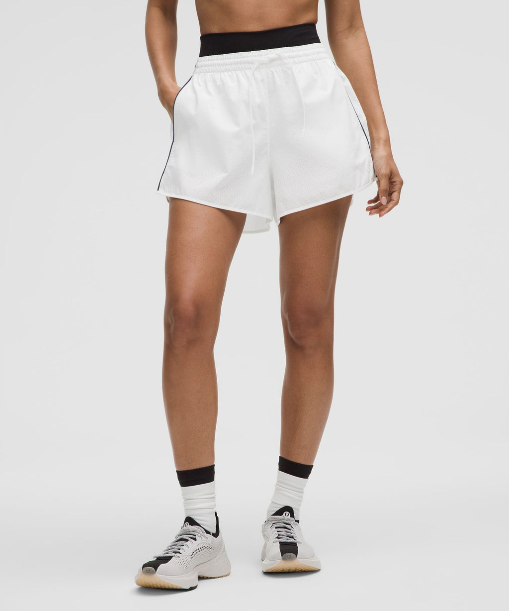 Court Rival High-Rise Short 3" *Perforated White/Club Blue