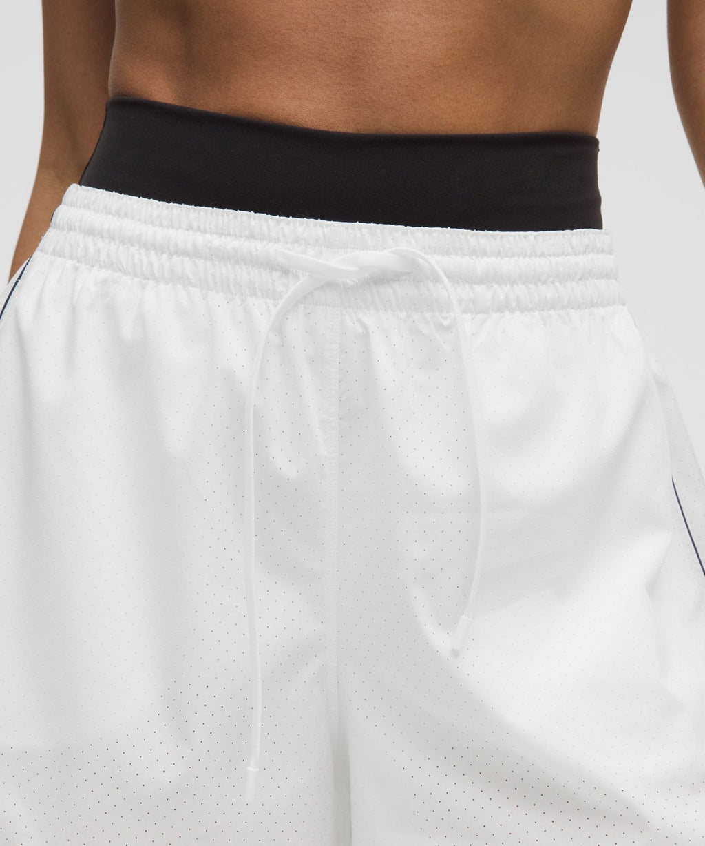 Court Rival High-Rise Short 3" *Perforated White/Club Blue