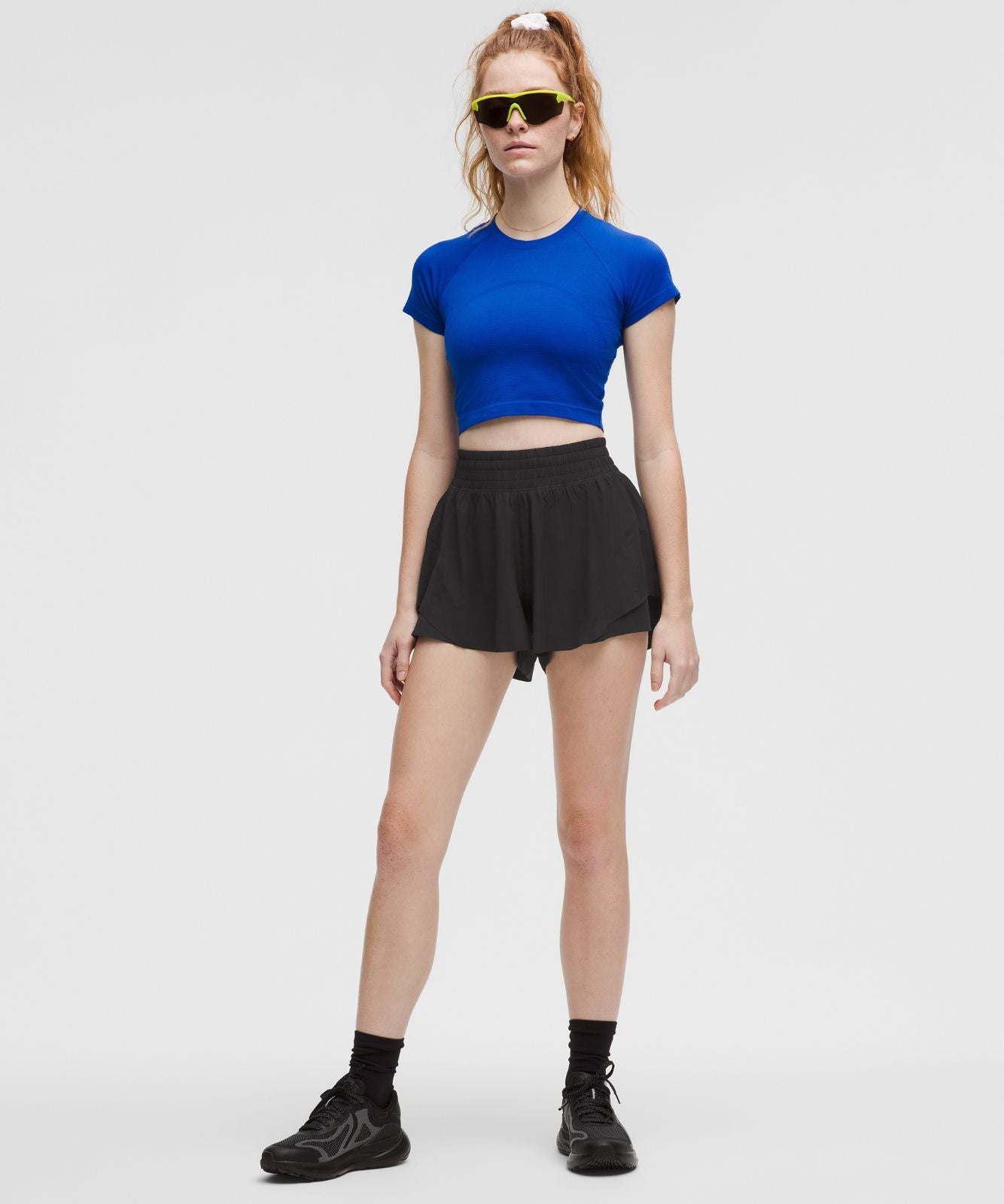 Shake It Out High-Rise Running Short 2.5" Black