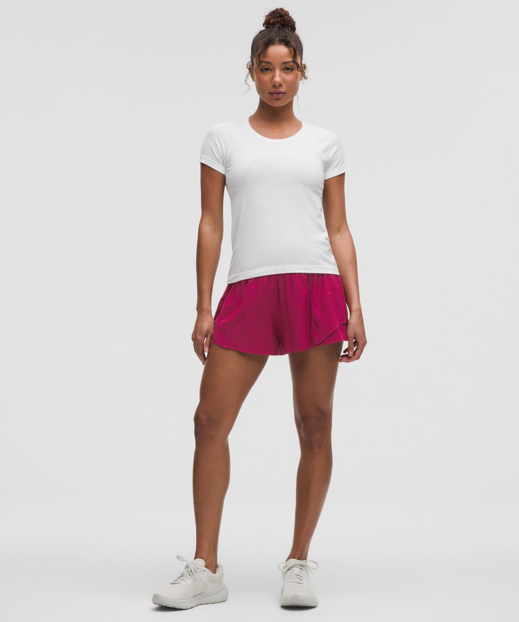 Shake It Out High-Rise Running Short 2.5" Magenta Smoke