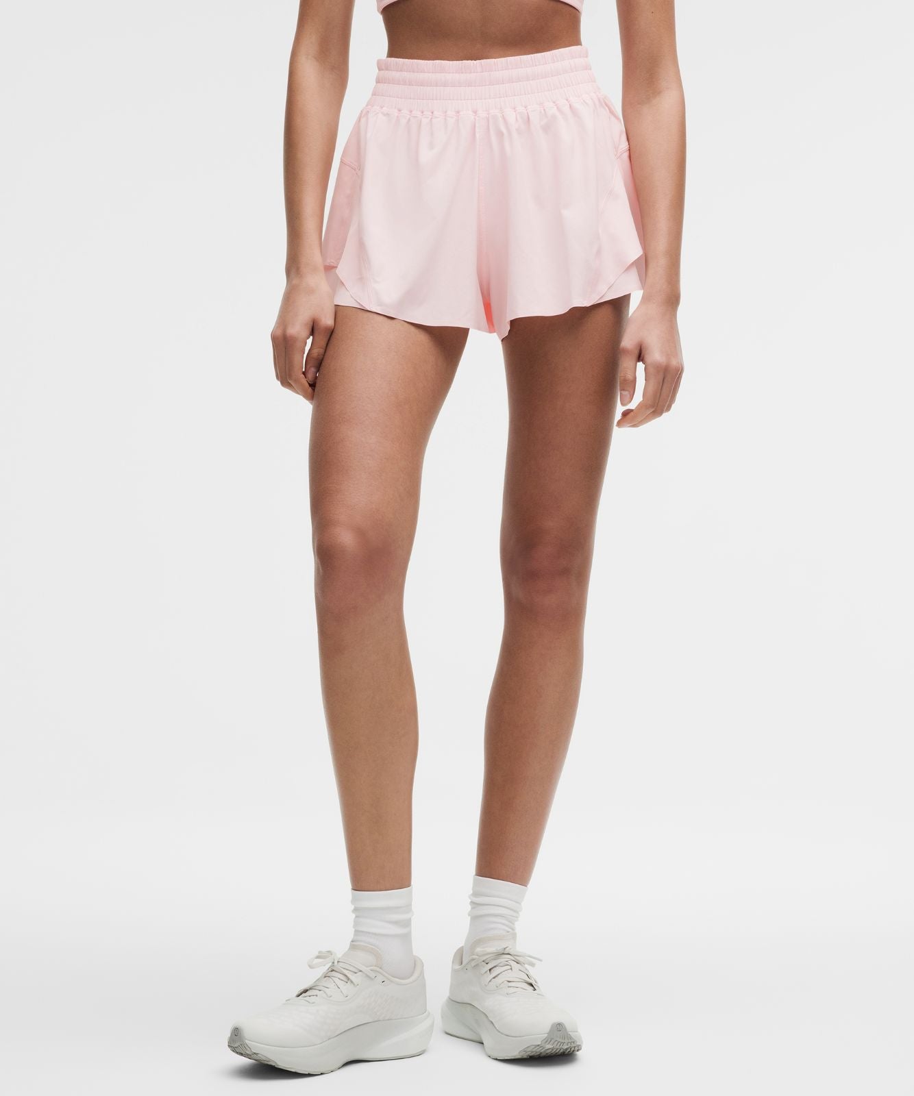 Shake It Out High-Rise Running Short 2.5" Pink Pearl