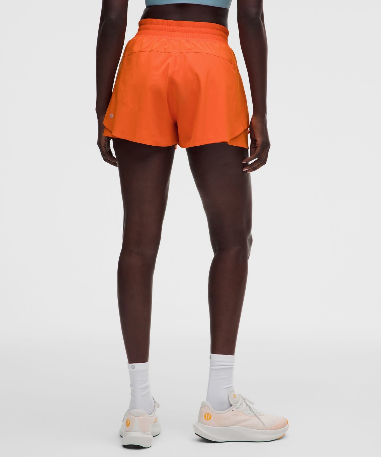 Shake It Out High-Rise Running Short 2.5" Orange Punch