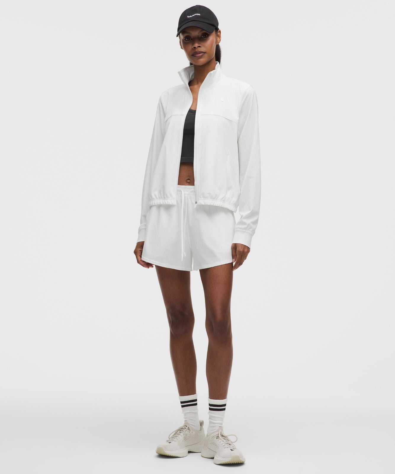 Court Rival High-Rise Short 3" White