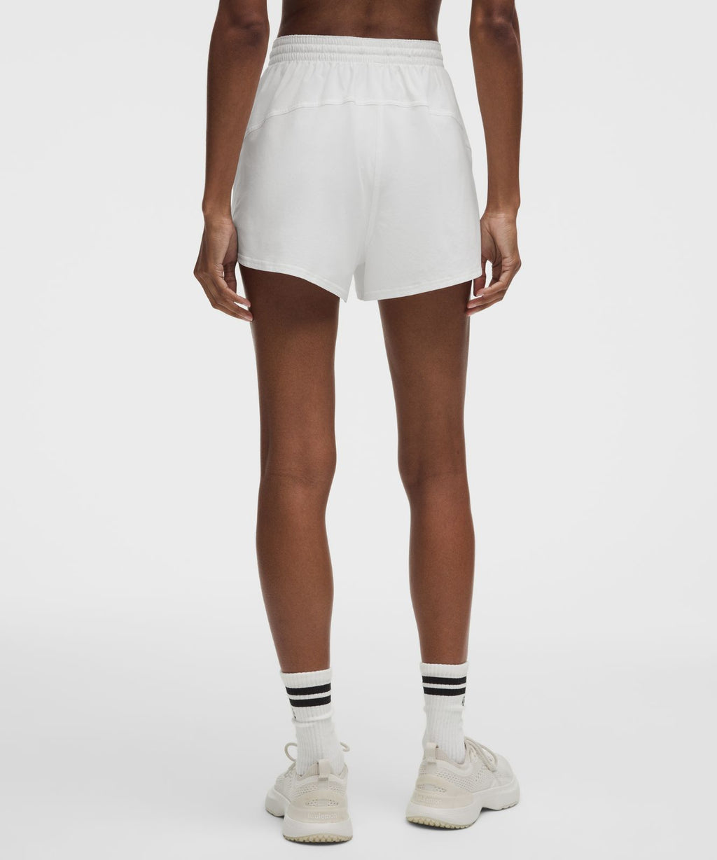 Court Rival High-Rise Short 3" White
