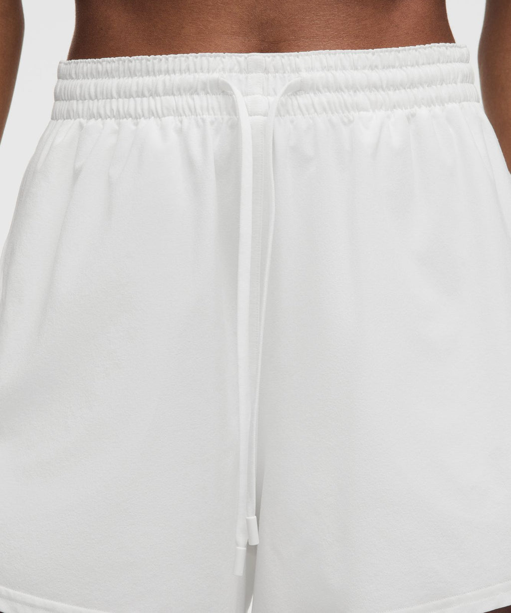 Court Rival High-Rise Short 3" White