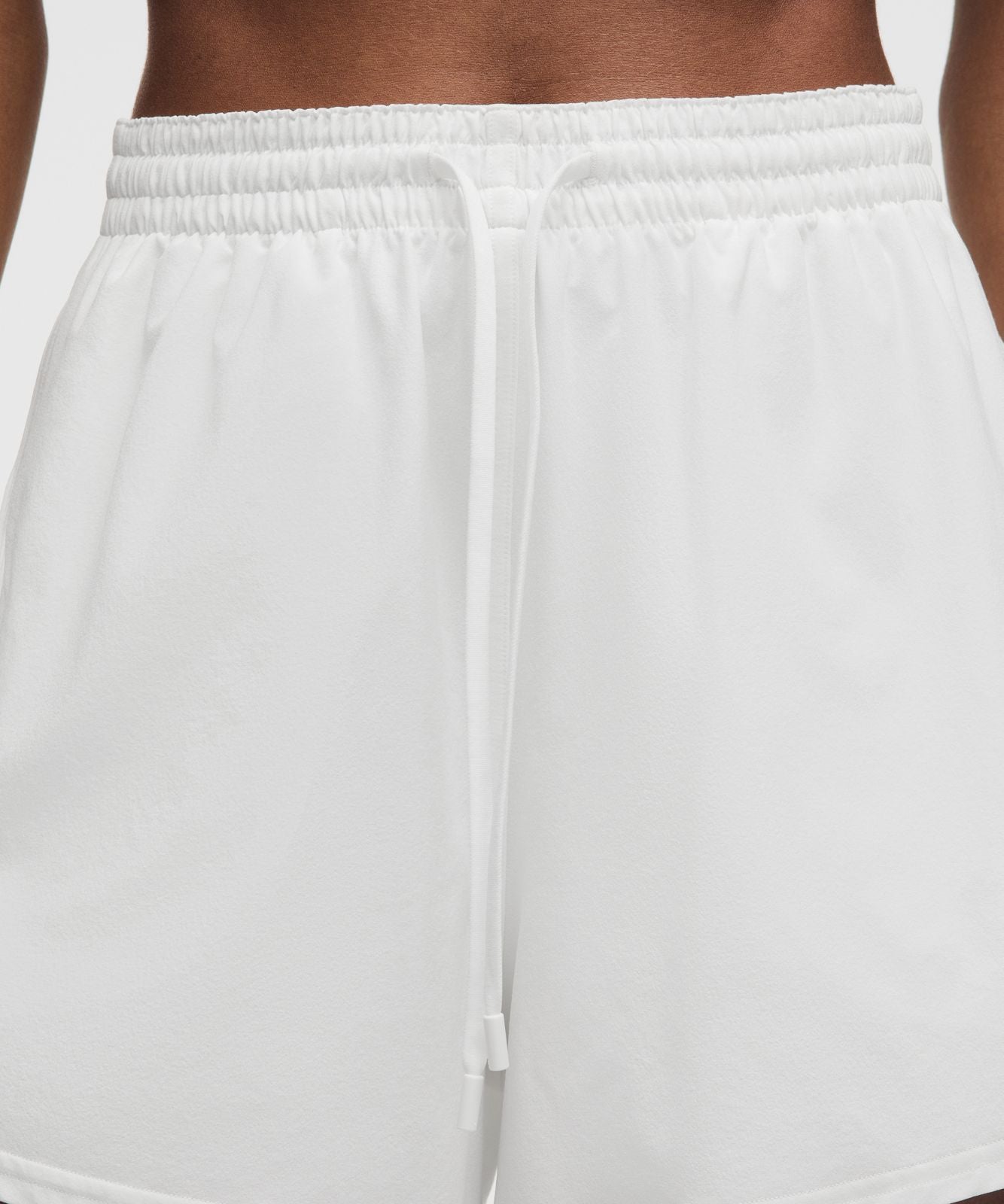 Court Rival High-Rise Short 3" White