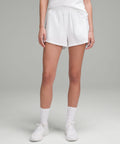 Court Rival High-Rise Short 3" White/White