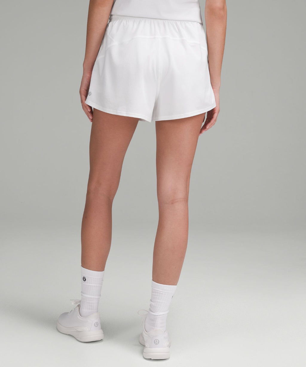 Court Rival High-Rise Short 3" White/White