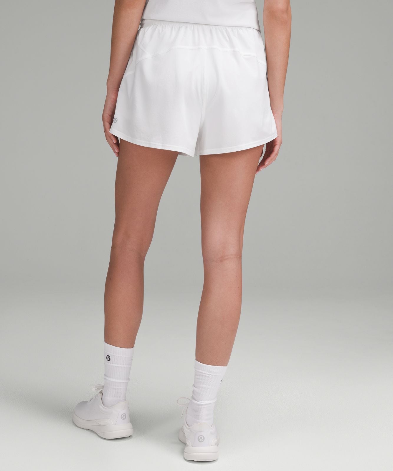 Court Rival High-Rise Short 3" White/White