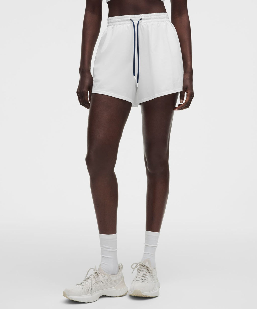 Court Rival High-Rise Short 3" White/Club Blue