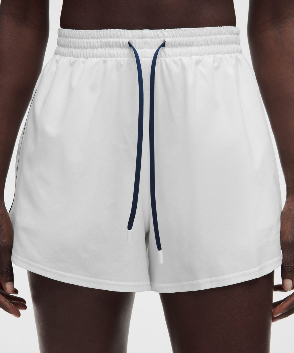 Court Rival High-Rise Short 3" White/Club Blue