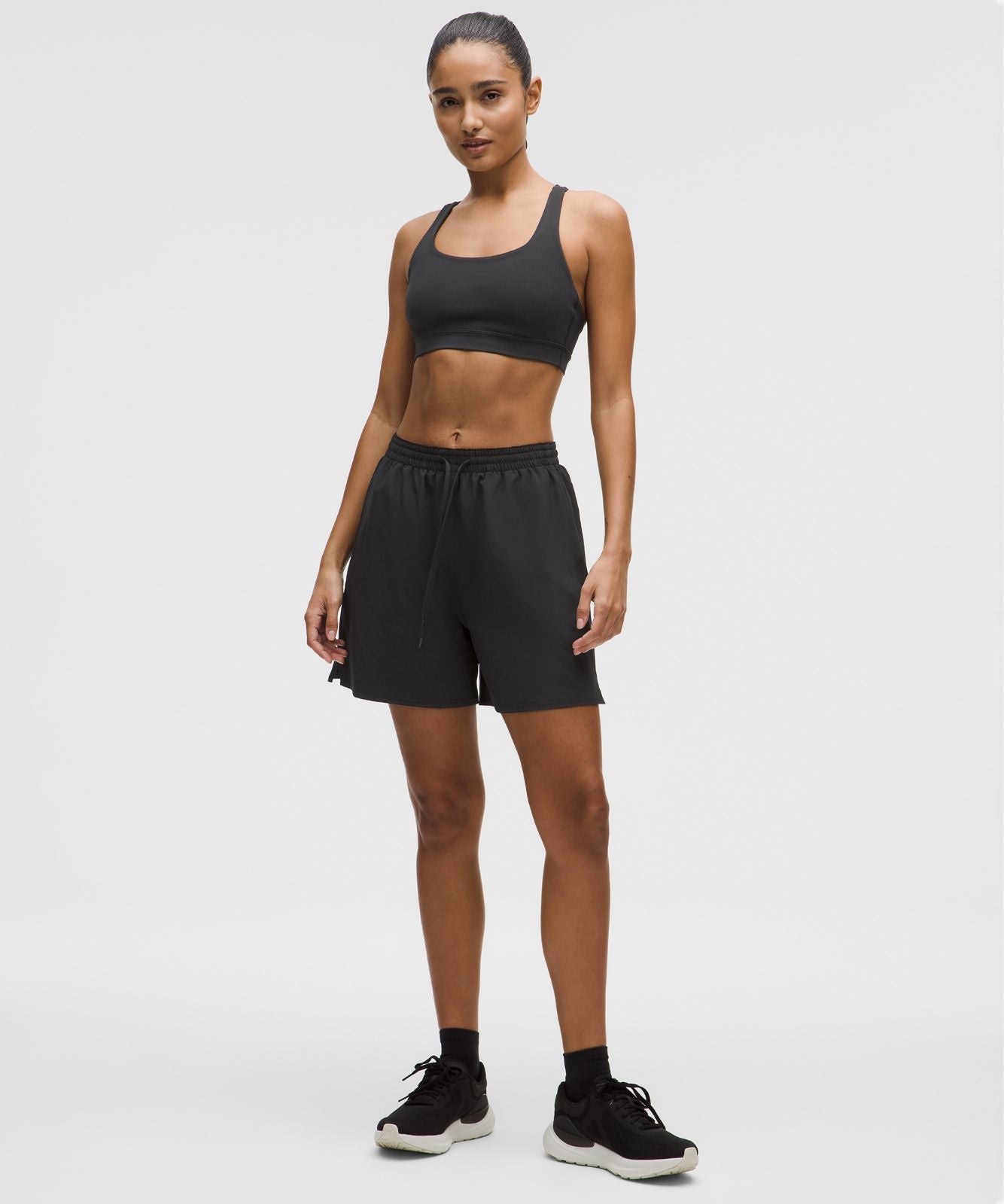 Pace Rival High-Rise Short 5" Black