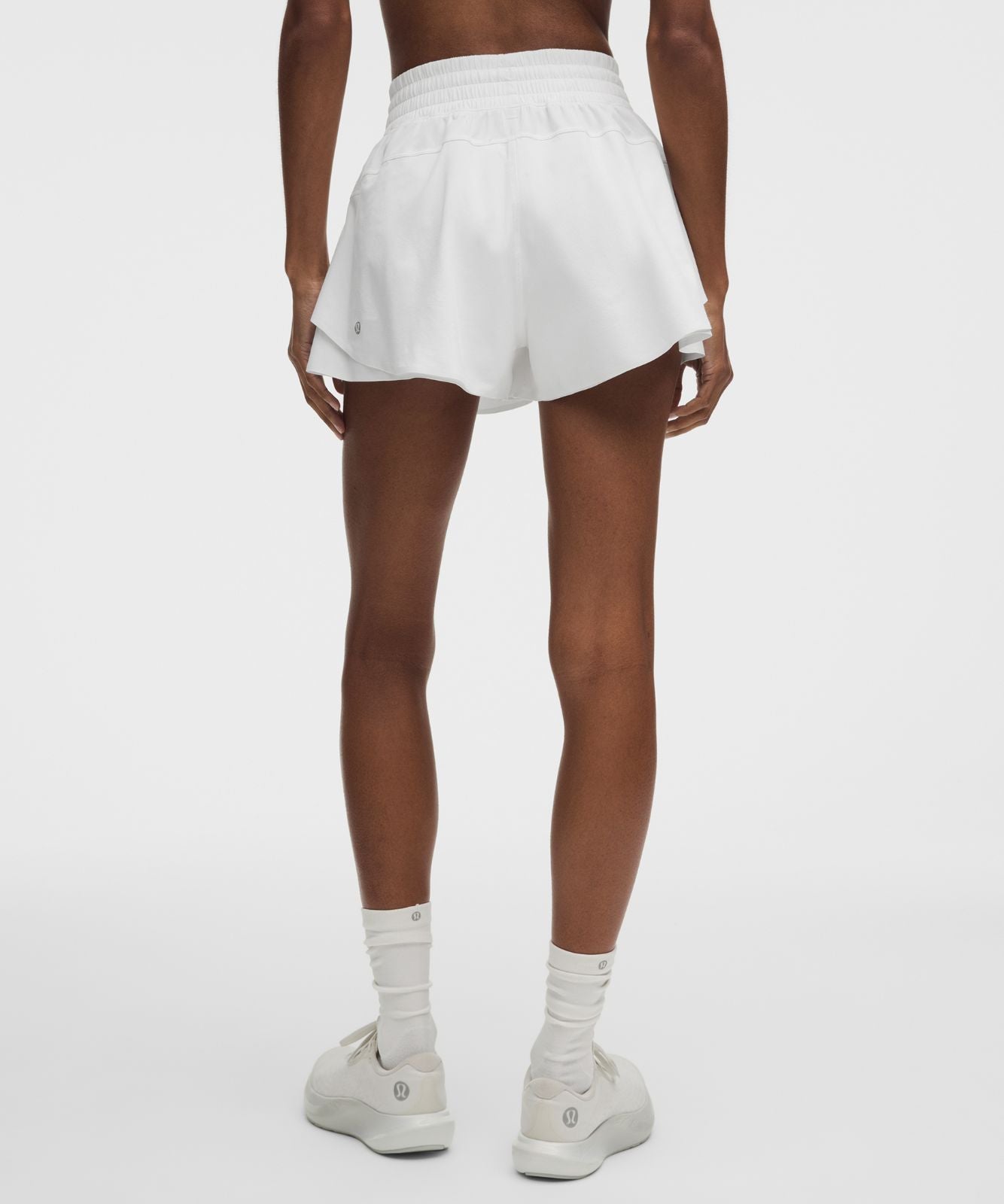 Shake It Out High-Rise Running Short 2.5" White