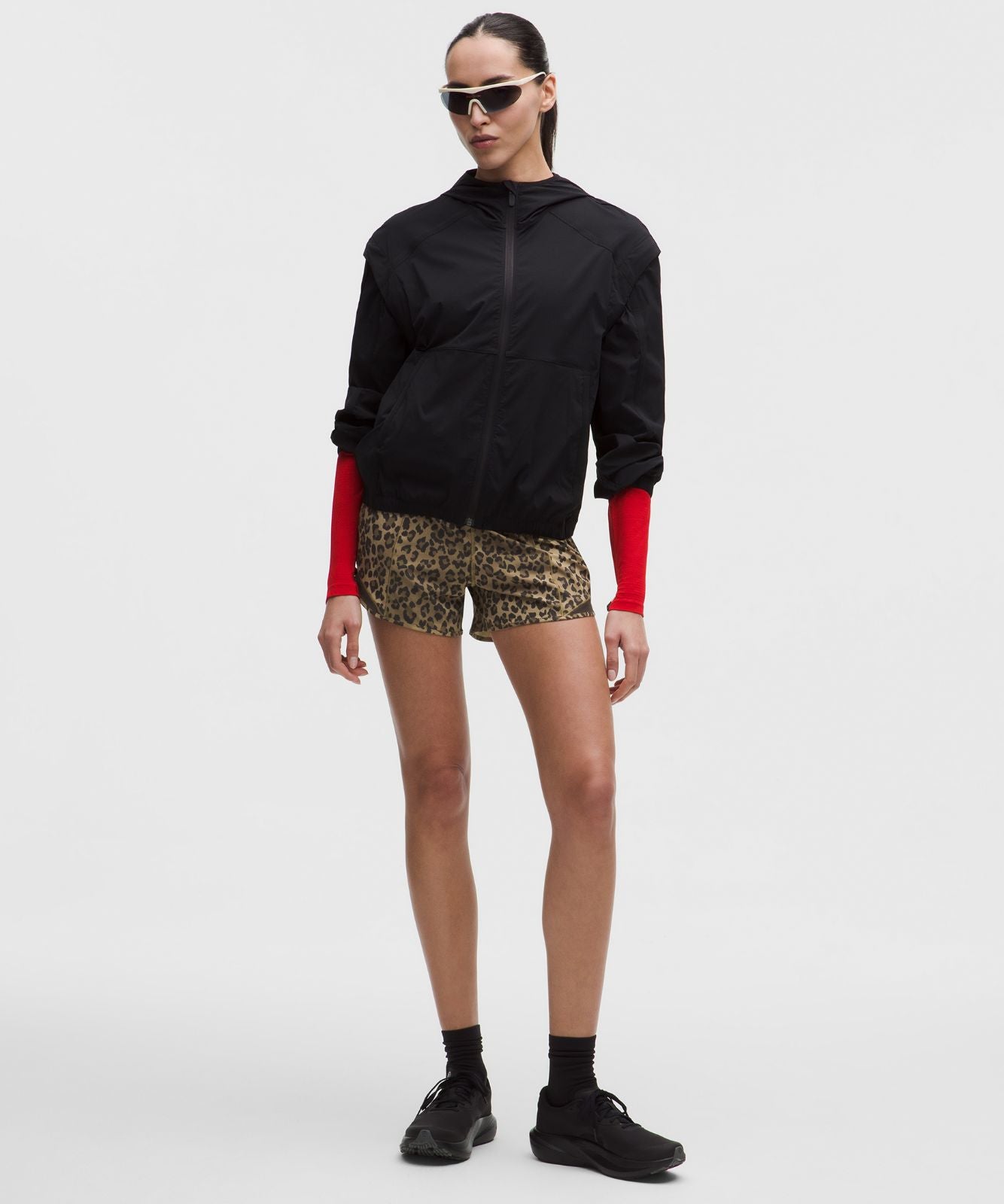 Hotty Hot High-Rise Lined Short 4" True Leopard Multi/Night Brown