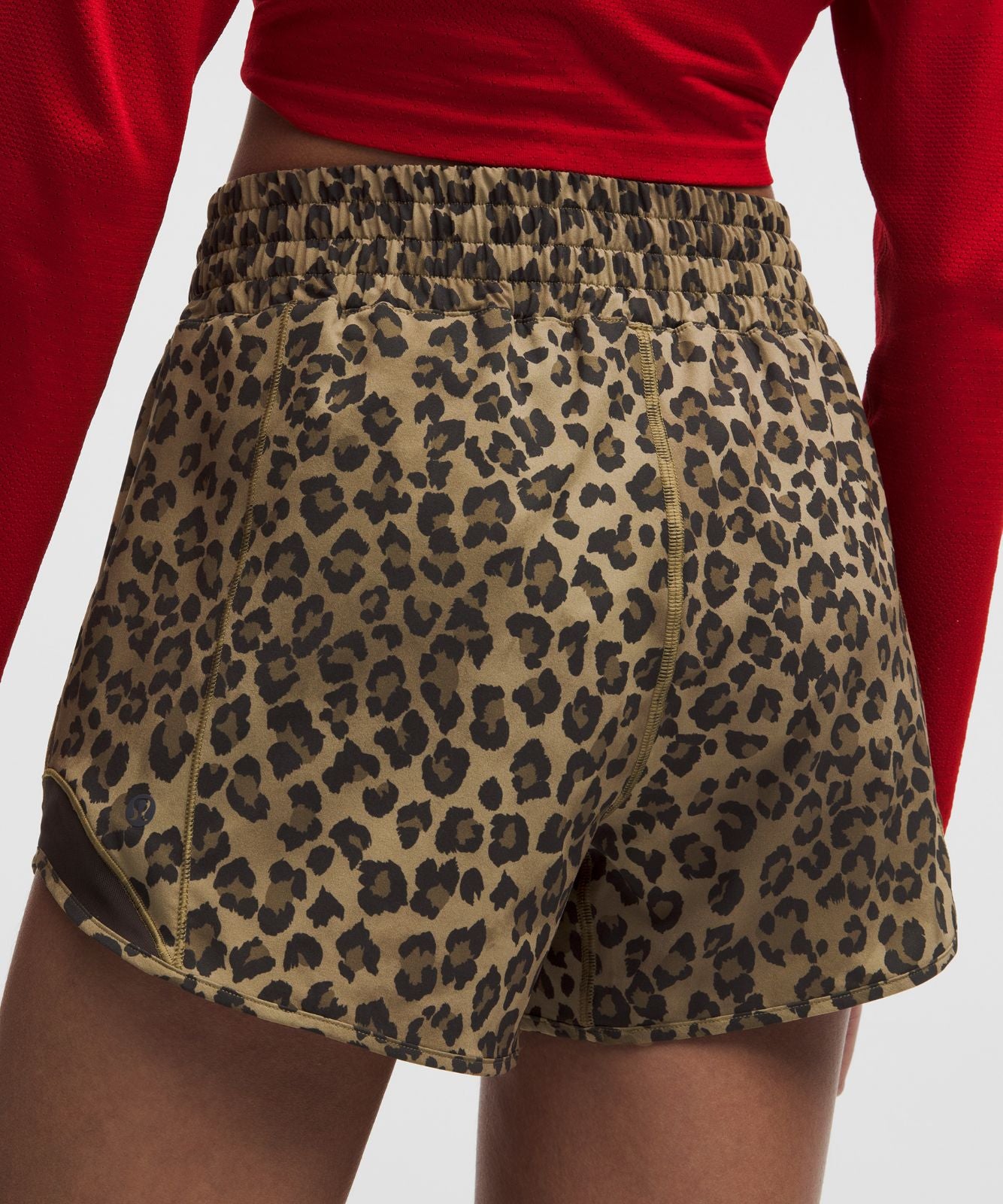 Hotty Hot High-Rise Lined Short 4" True Leopard Multi/Night Brown