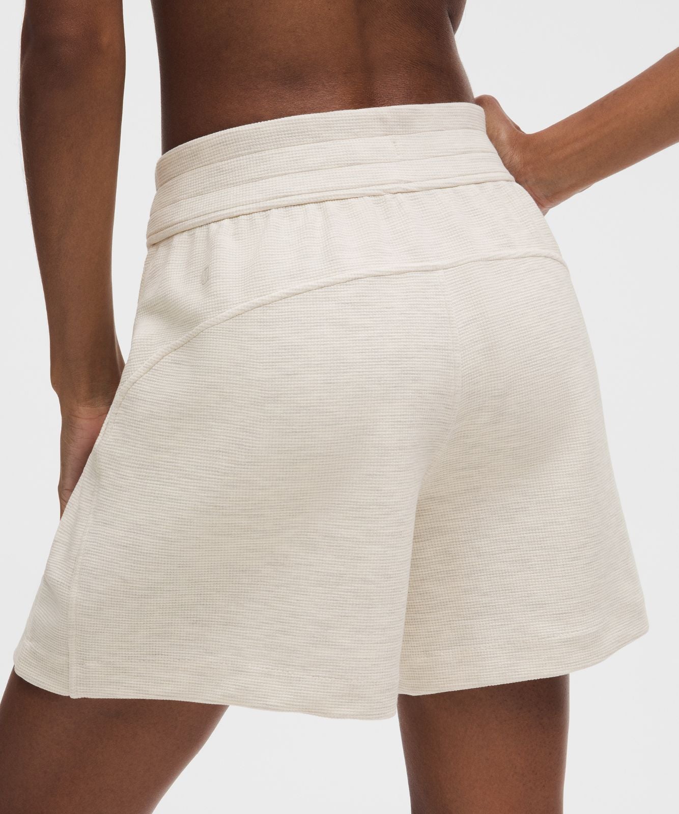 Scuba High-Rise Short 5" *Waffle Heathered Light Ivory