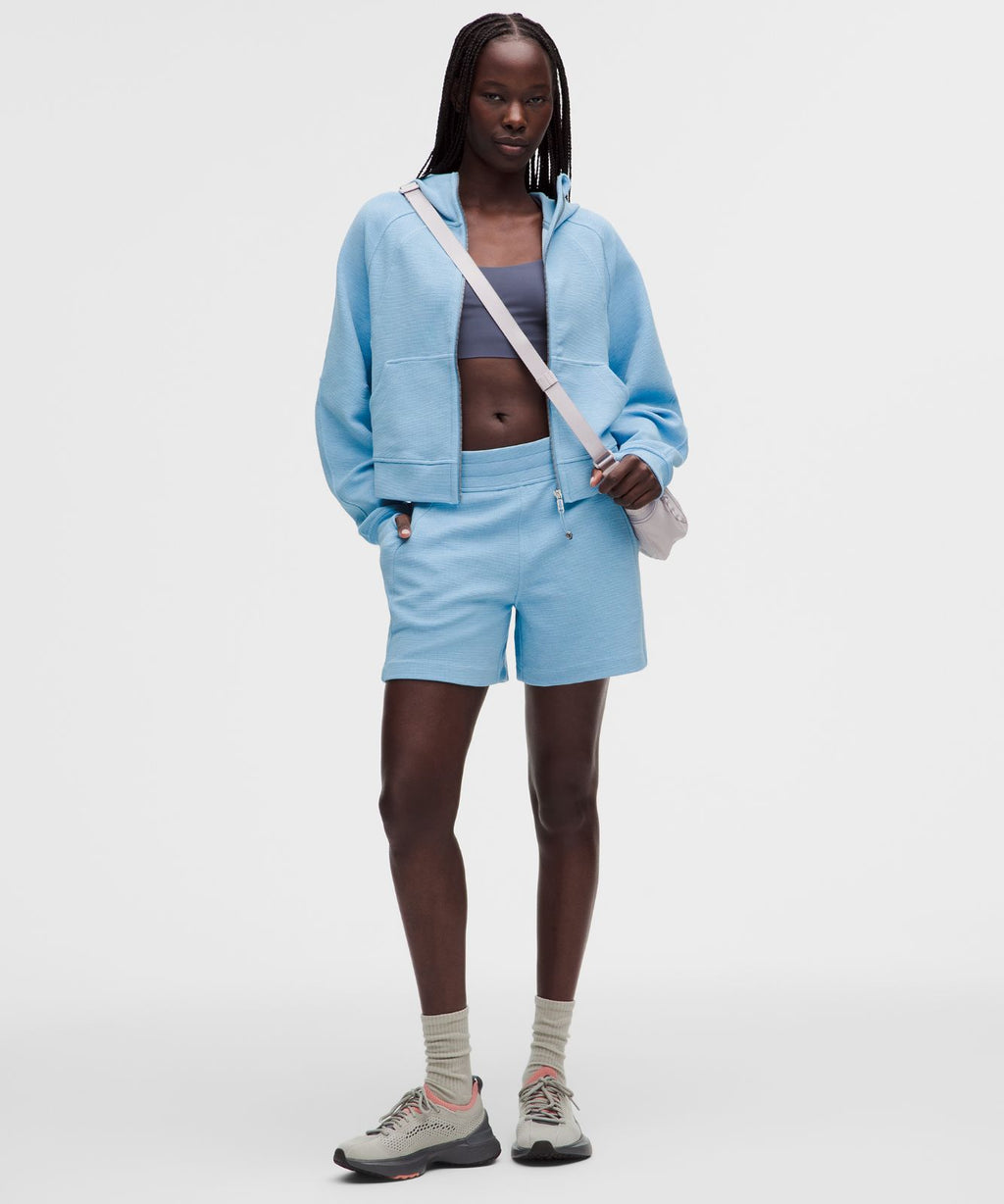 Scuba High-Rise Short 5" *Waffle Heathered Dreamy Blue