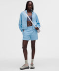 Scuba High-Rise Short 5" *Waffle Heathered Dreamy Blue