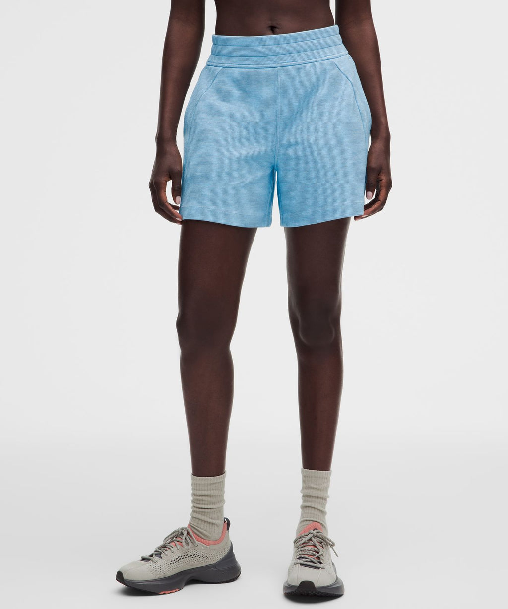 Scuba High-Rise Short 5" *Waffle Heathered Dreamy Blue
