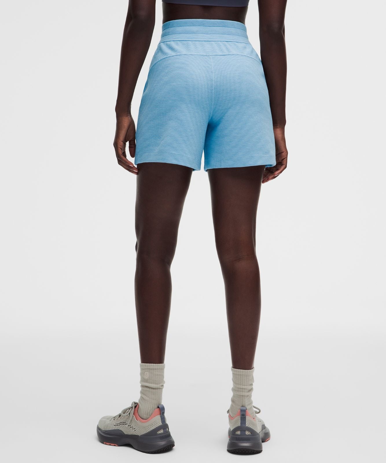 Scuba High-Rise Short 5" *Waffle Heathered Dreamy Blue