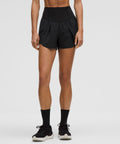 lululemon Go Further Super-High-Rise Split Short 3" Black