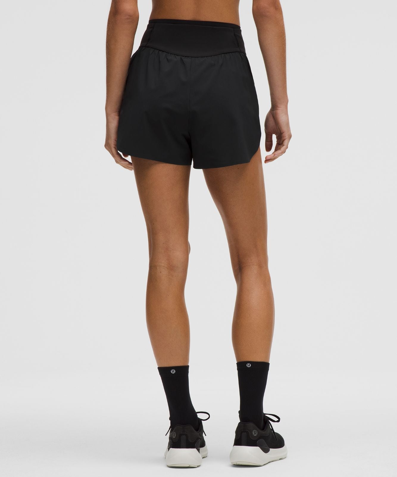lululemon Go Further Super-High-Rise Split Short 3" Black