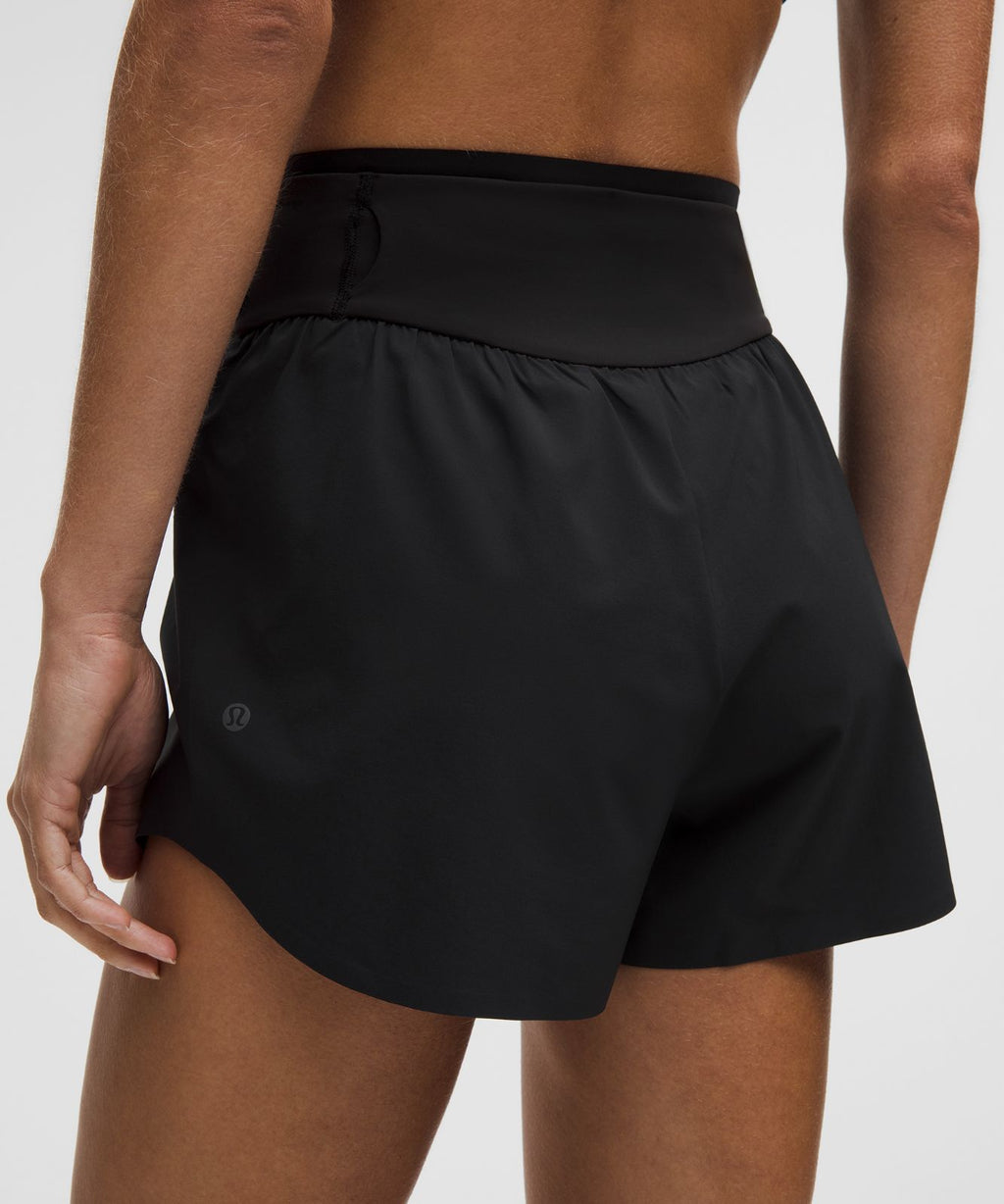 lululemon Go Further Super-High-Rise Split Short 3" Black