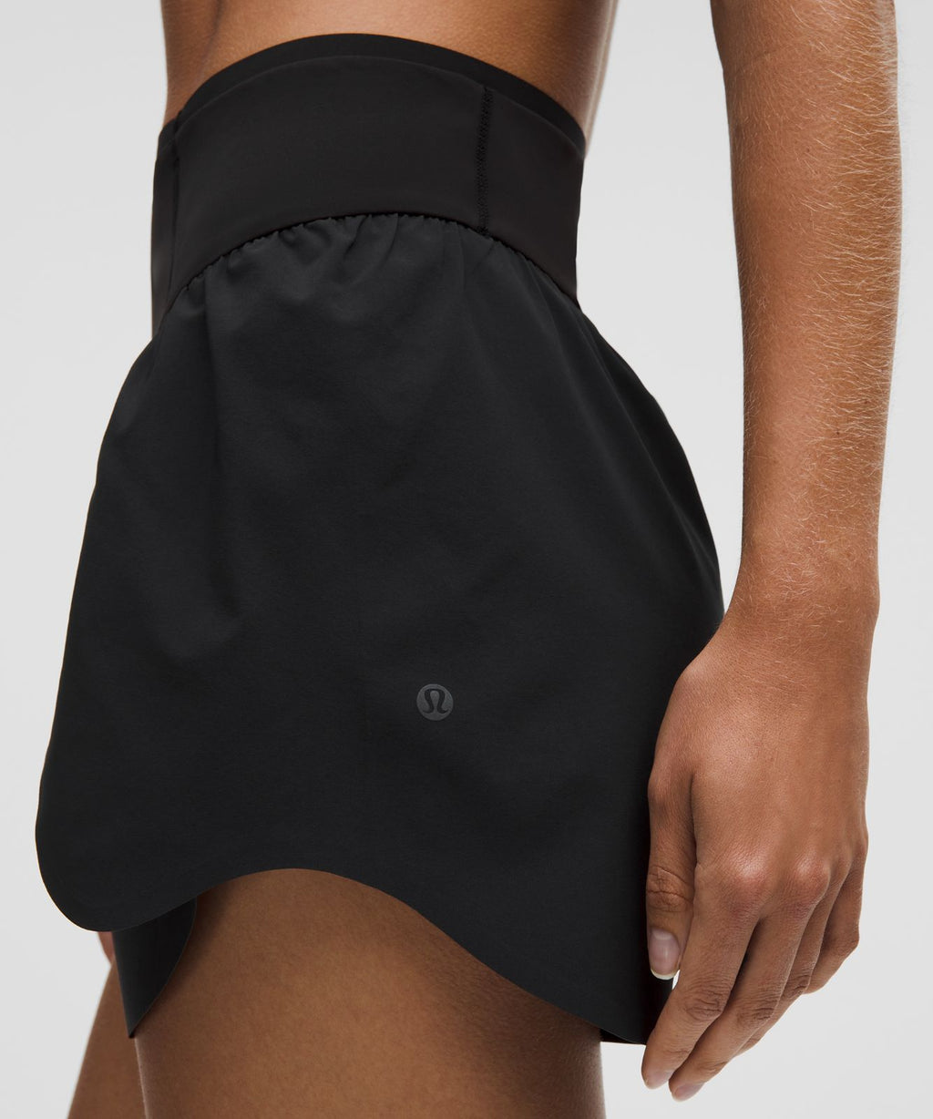 lululemon Go Further Super-High-Rise Split Short 3" Black
