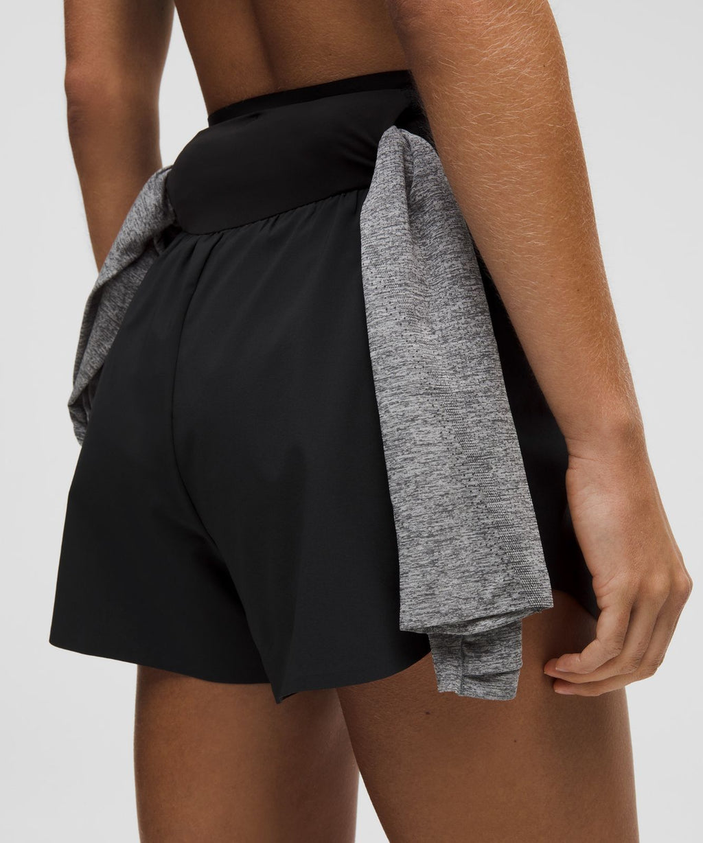 lululemon Go Further Super-High-Rise Split Short 3" Black