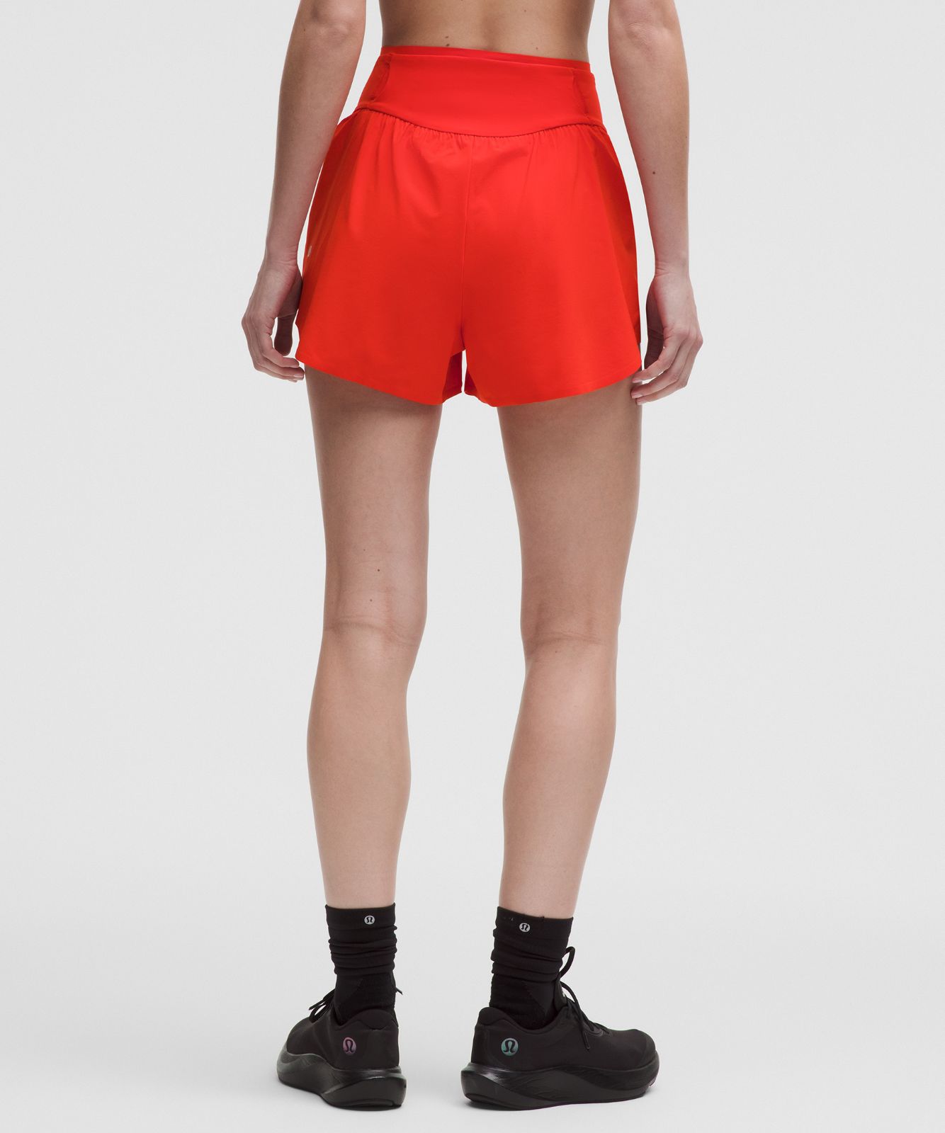 lululemon Go Further Super-High-Rise Split Short 3" Cherry Ember