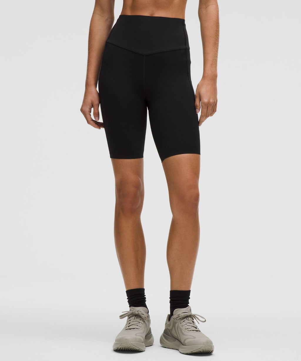 lululemon Go Further Super-High-Rise Race Short 8" Black