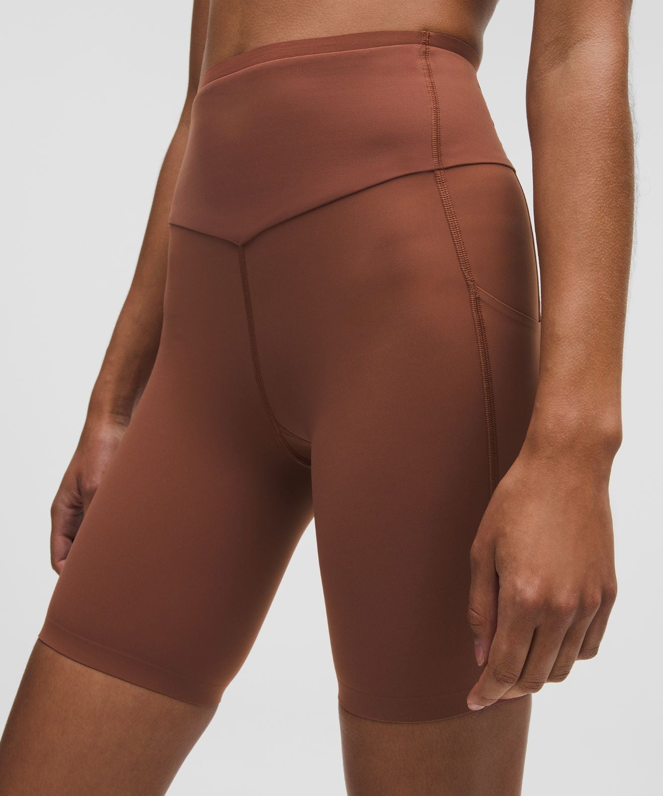 lululemon Go Further Super-High-Rise Race Short 8" Ancient Copper