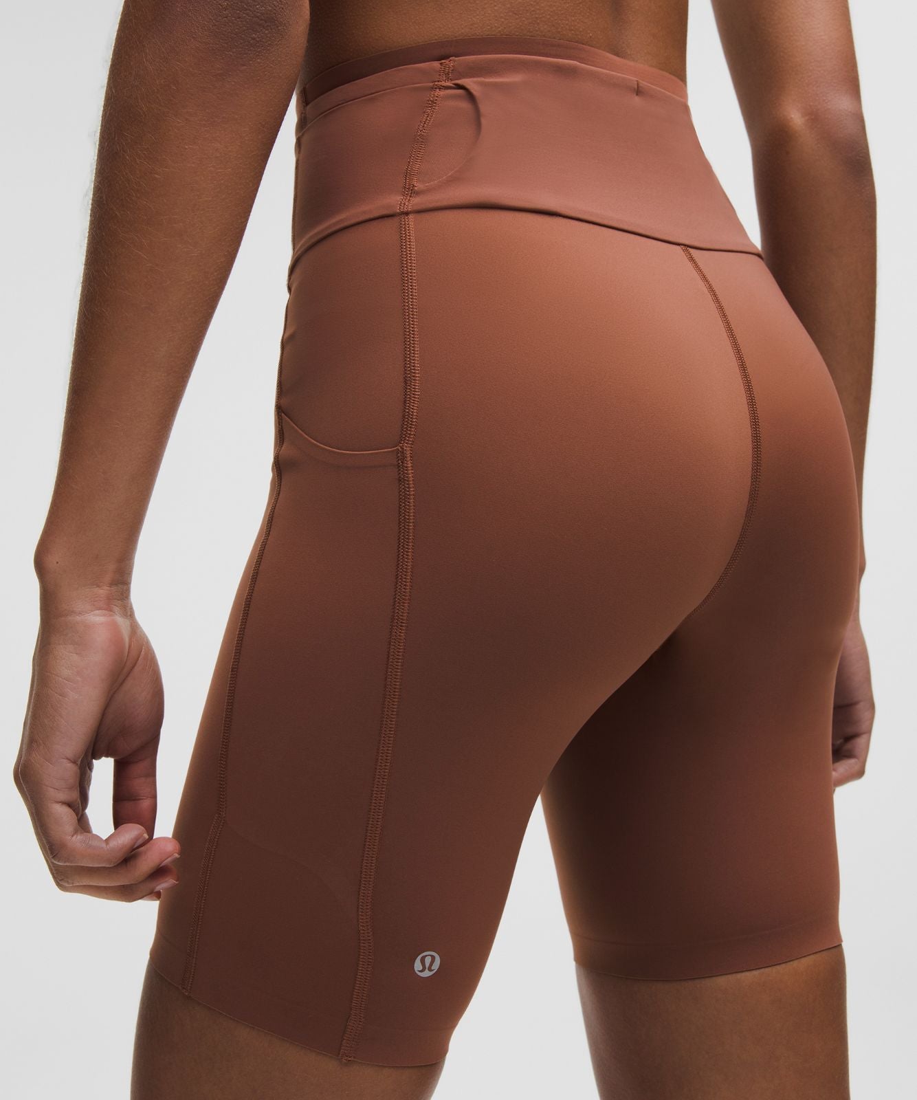 lululemon Go Further Super-High-Rise Race Short 8" Ancient Copper