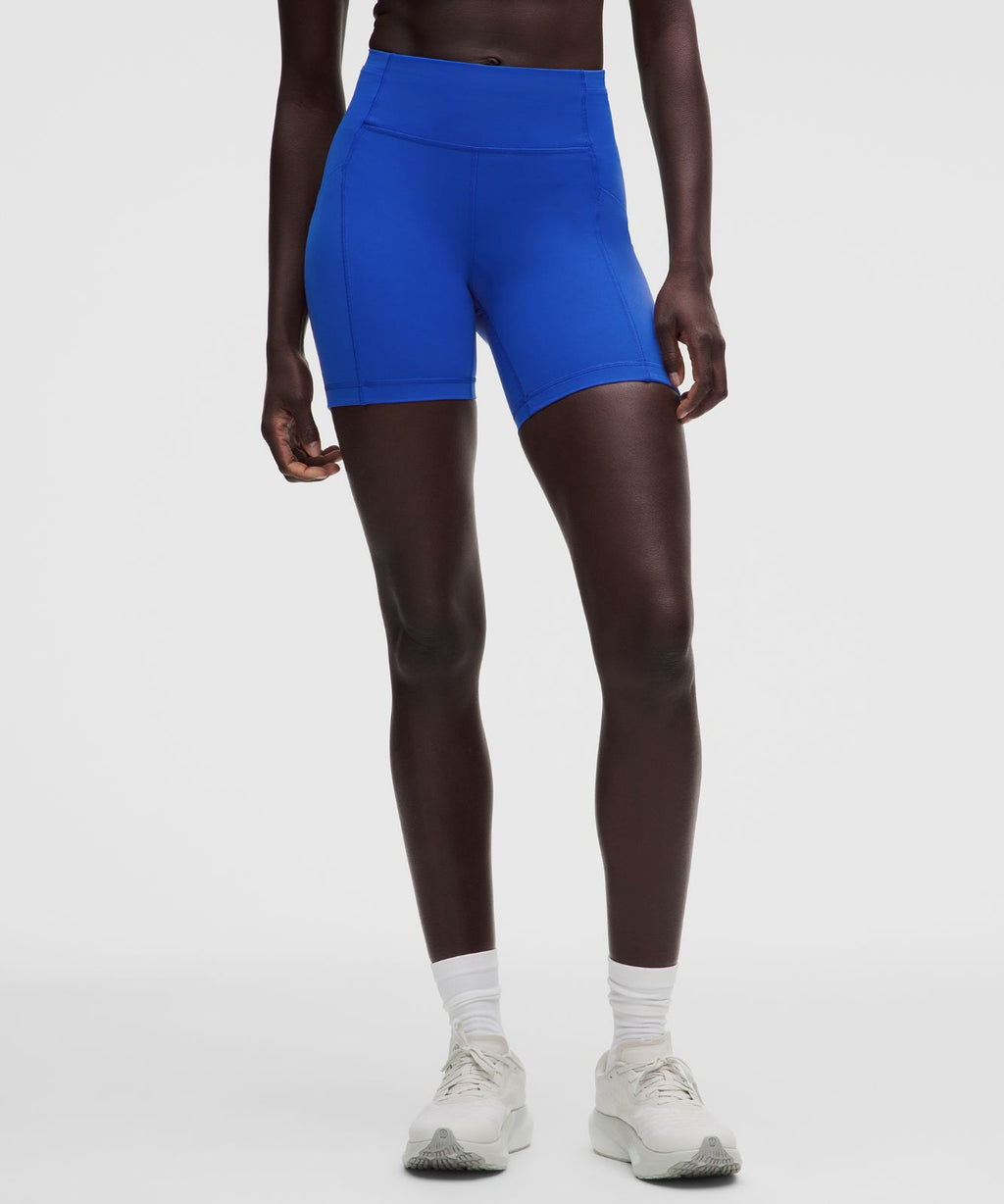 Swift Speed High-Rise Short 6" Beach Ball Blue