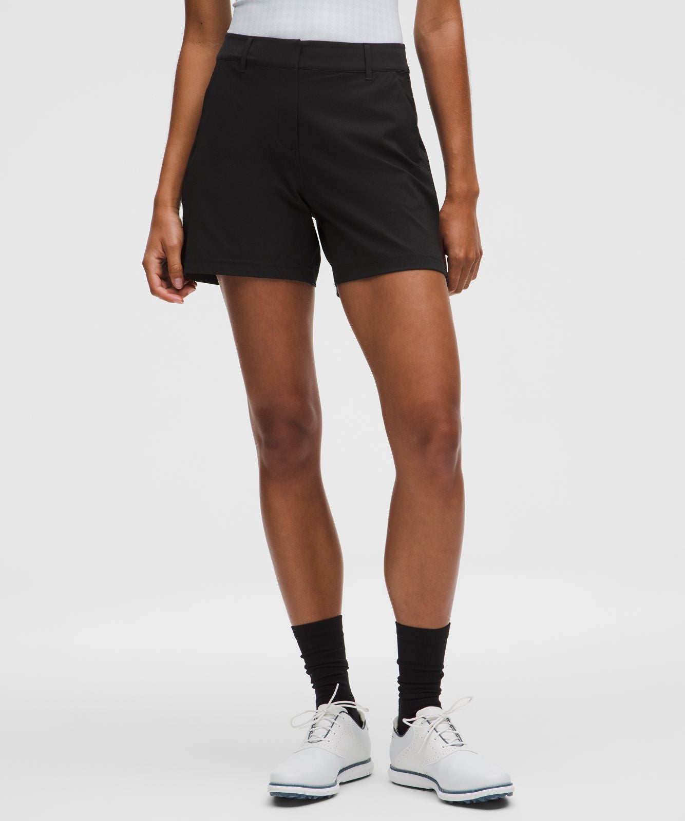 Stretch Twill Golf Short 5" Black