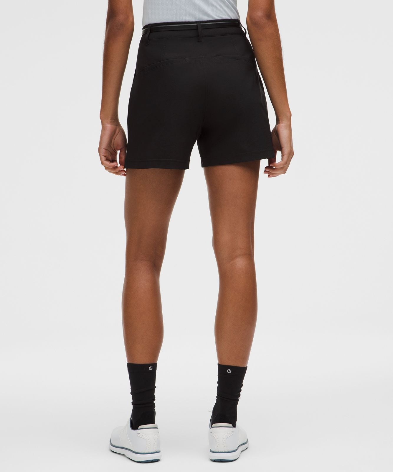 Stretch Twill Golf Short 5" Black