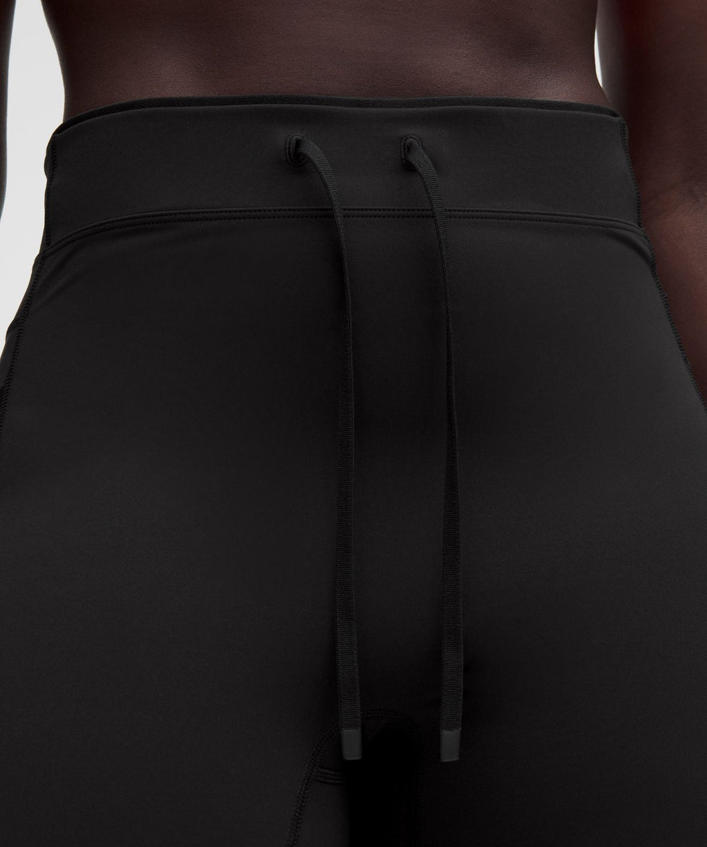 No Line High-Rise Running Short 8" Black