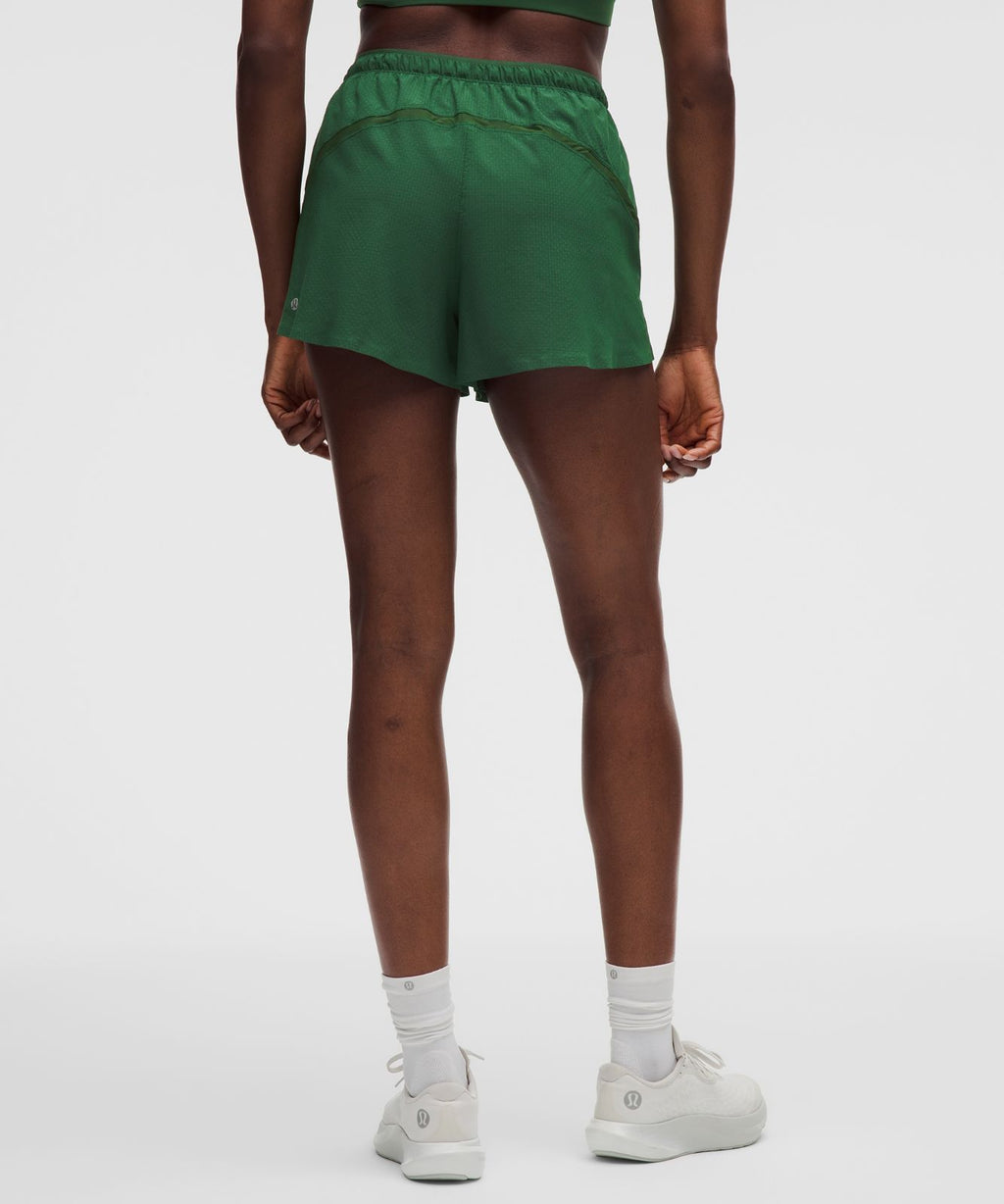 Textured Mesh High-Rise Running Short 2.5" Ivy Grove
