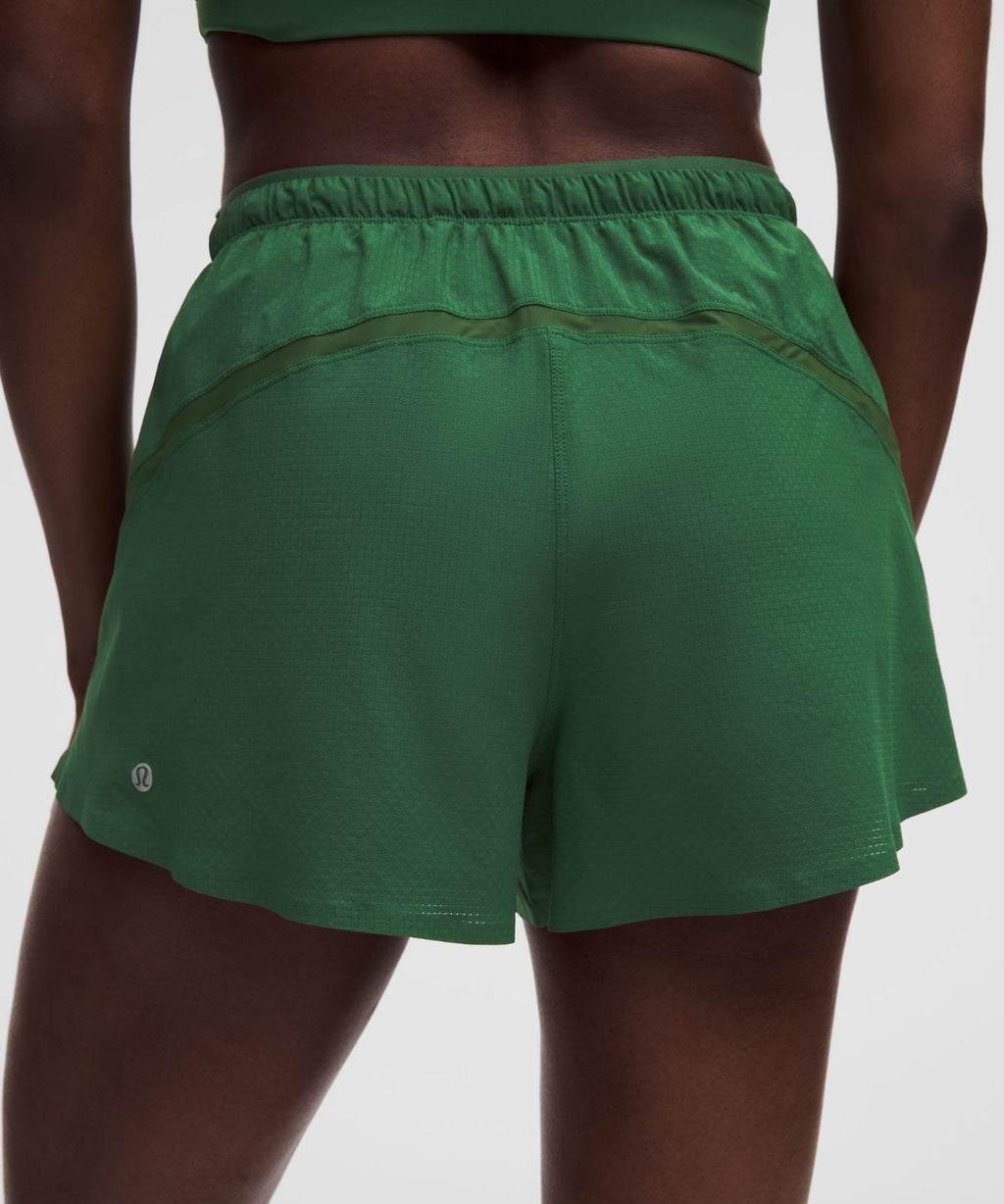 Textured Mesh High-Rise Running Short 2.5" Ivy Grove