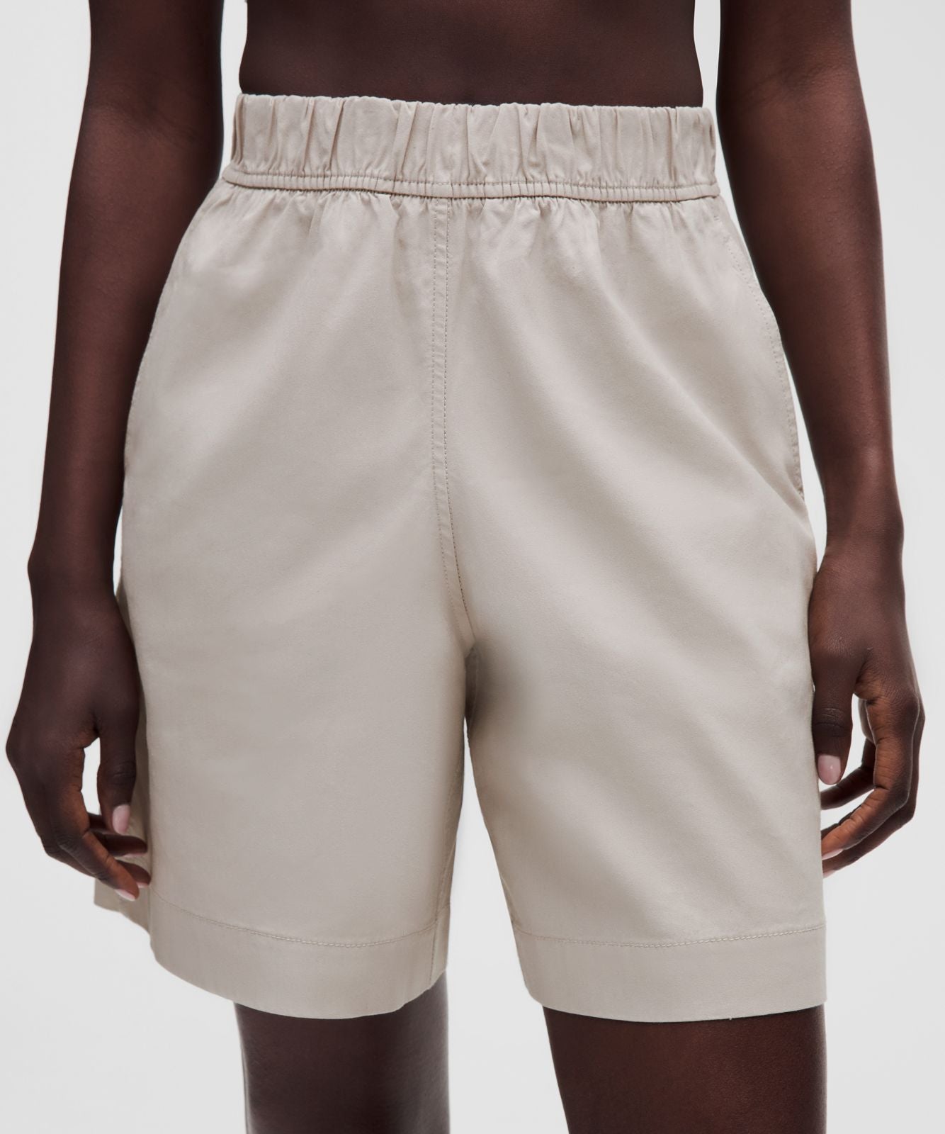LuluLinen High-Rise Relaxed-Fit Short 7" Downtown Tan