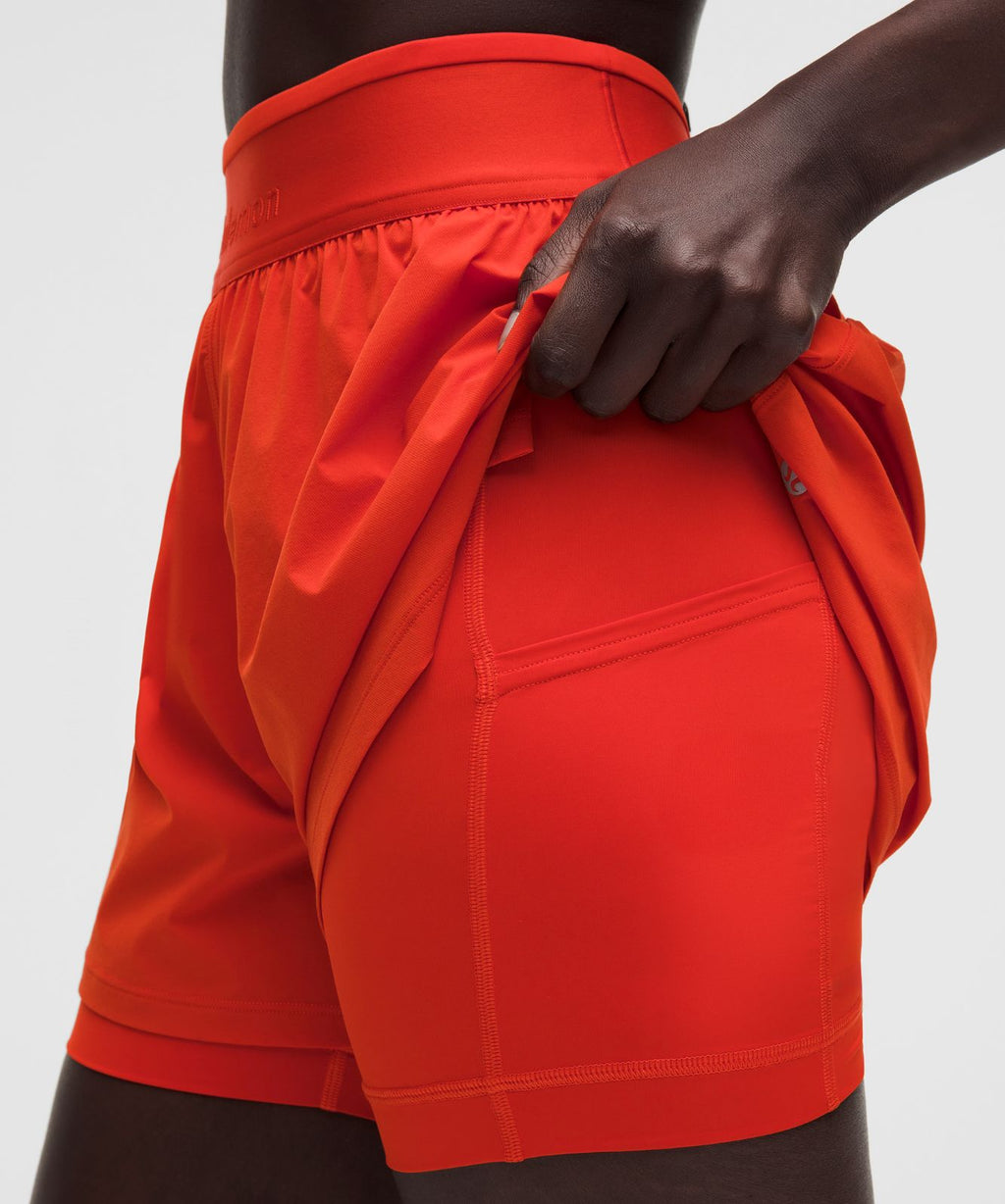 License to Train Super-High-Rise 2-in-1 Short Cherry Ember
