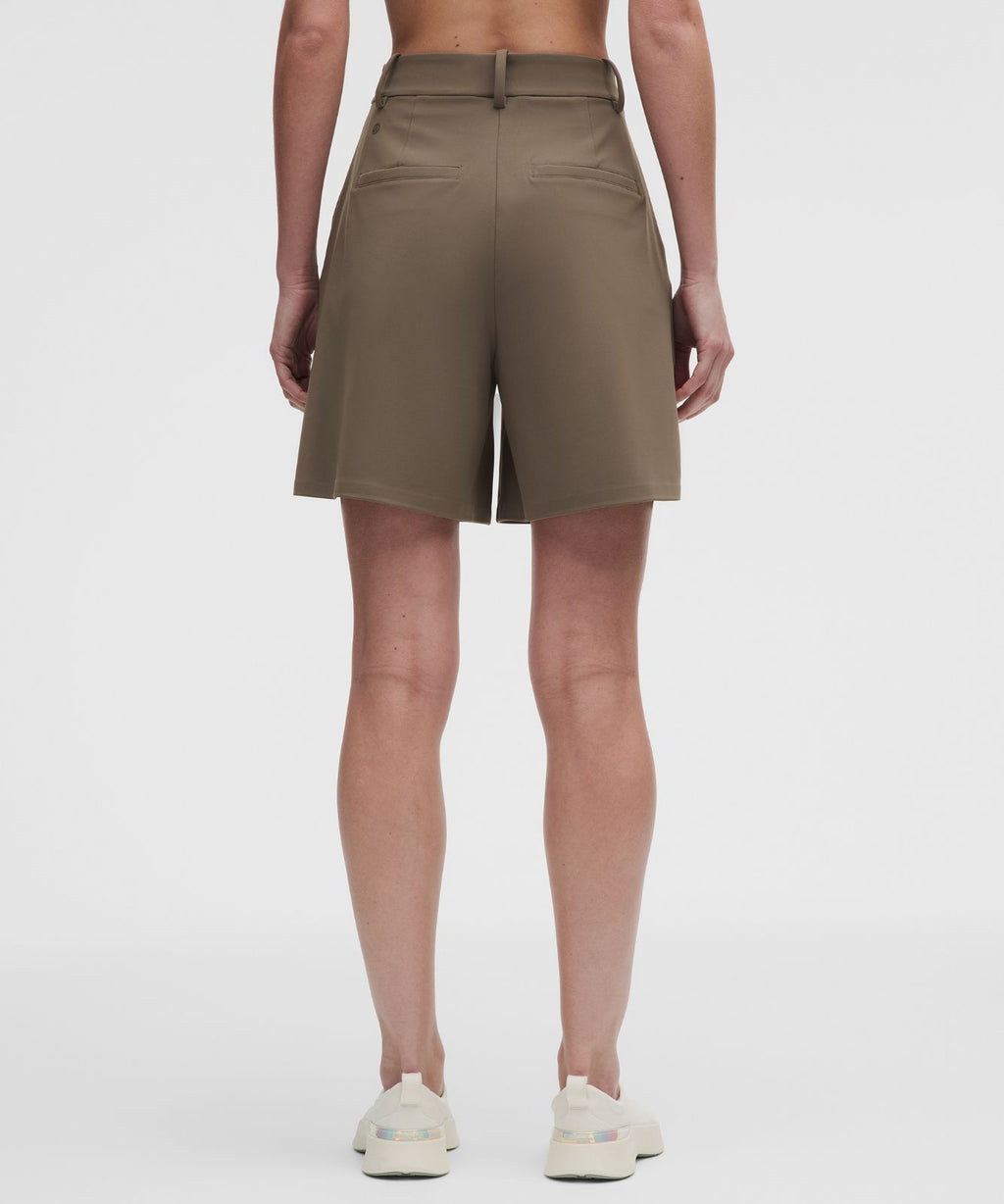 Daydrift Pleated High-Rise Short 7" Nomad