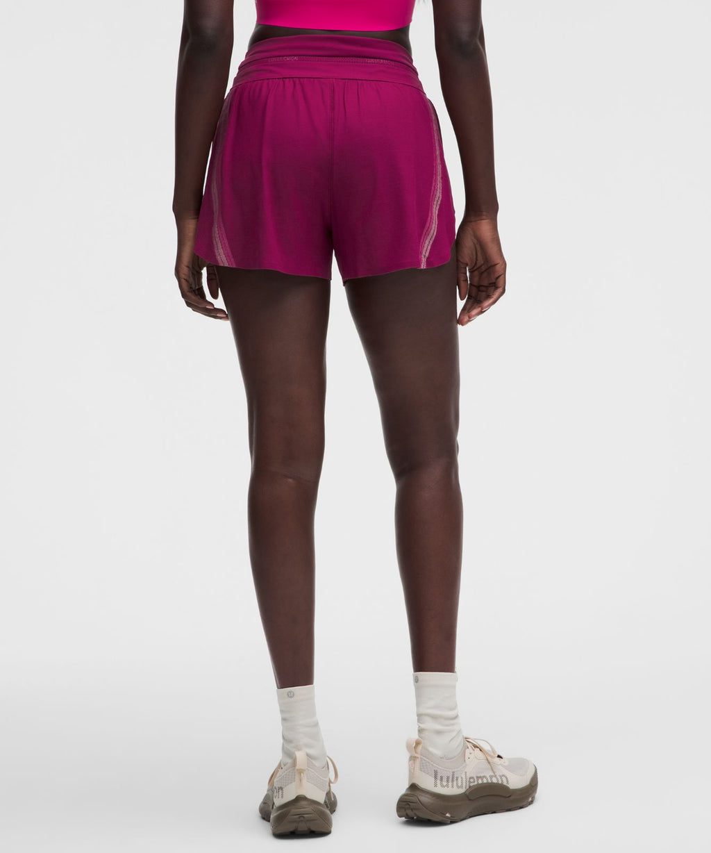 Fast and Free Airflow Mid-Rise Running Short 3” Raspberry Rave/Light Ivory/Flamingo Fun Tone