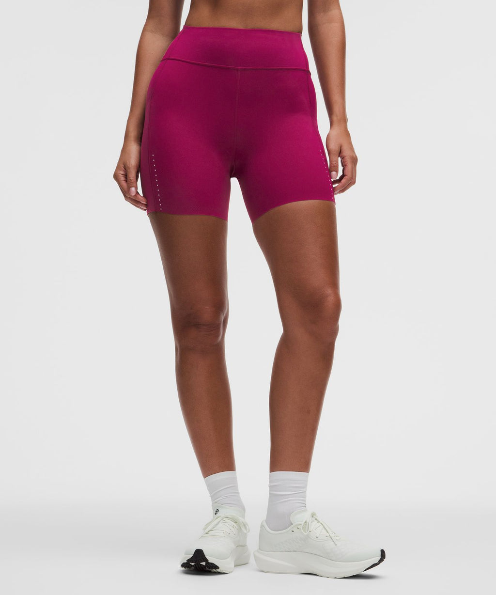 Fast and Free 6-Pocket High-Rise Short 6" *Updated Design Raspberry Rave