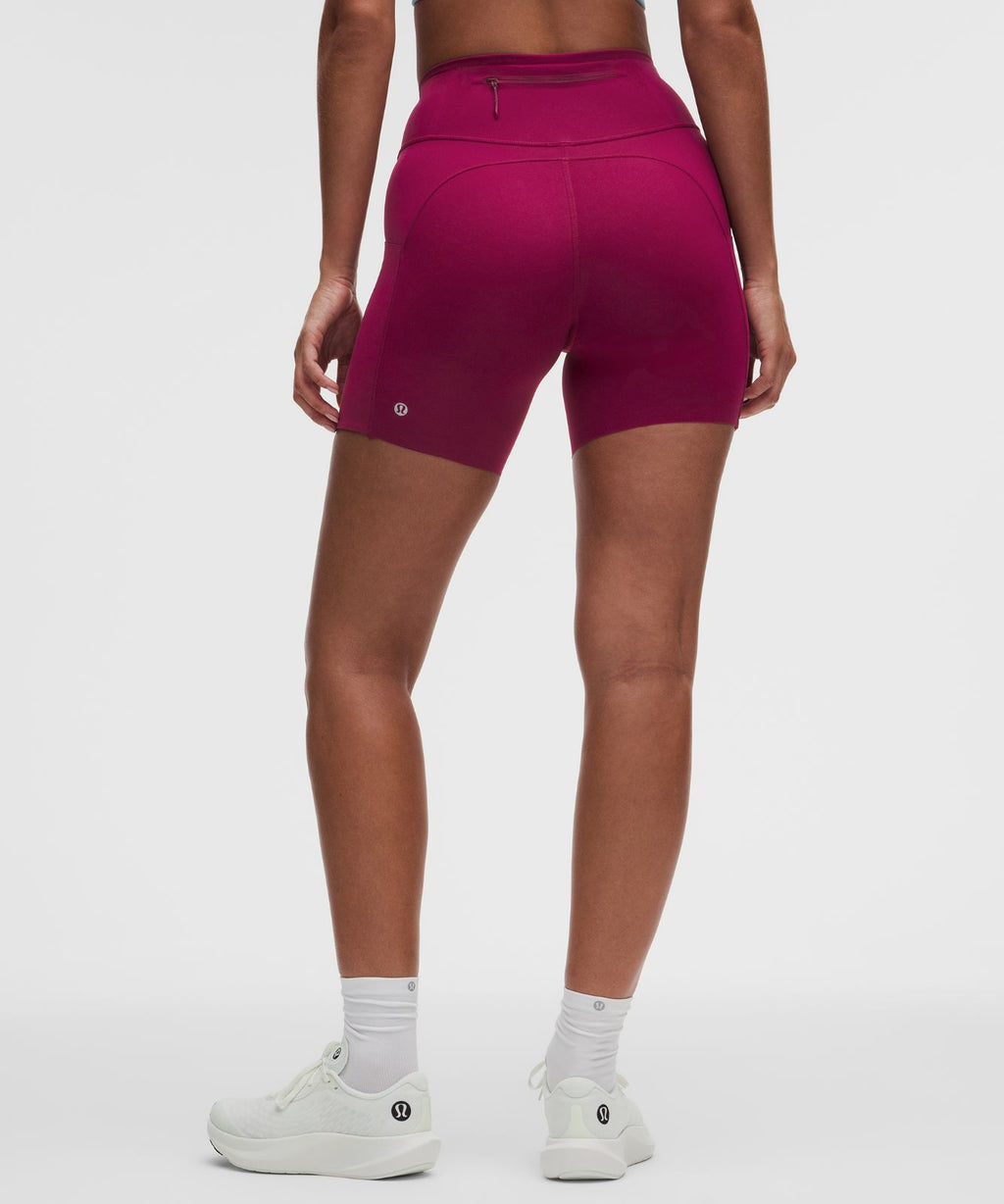 Fast and Free 6-Pocket High-Rise Short 6" *Updated Design Raspberry Rave