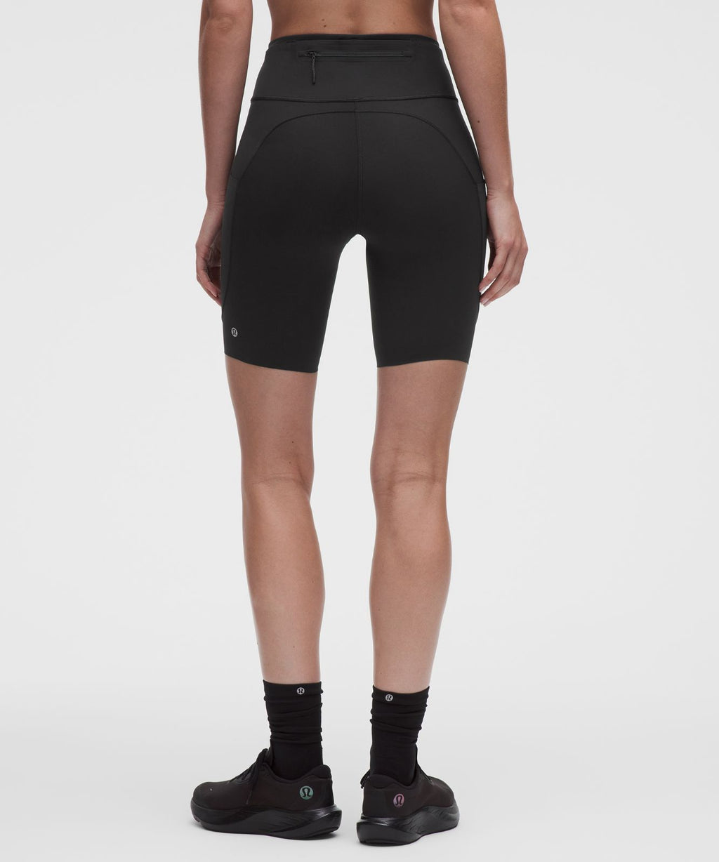Fast and Free 6-Pocket High-Rise Short 8" *Updated Design Black