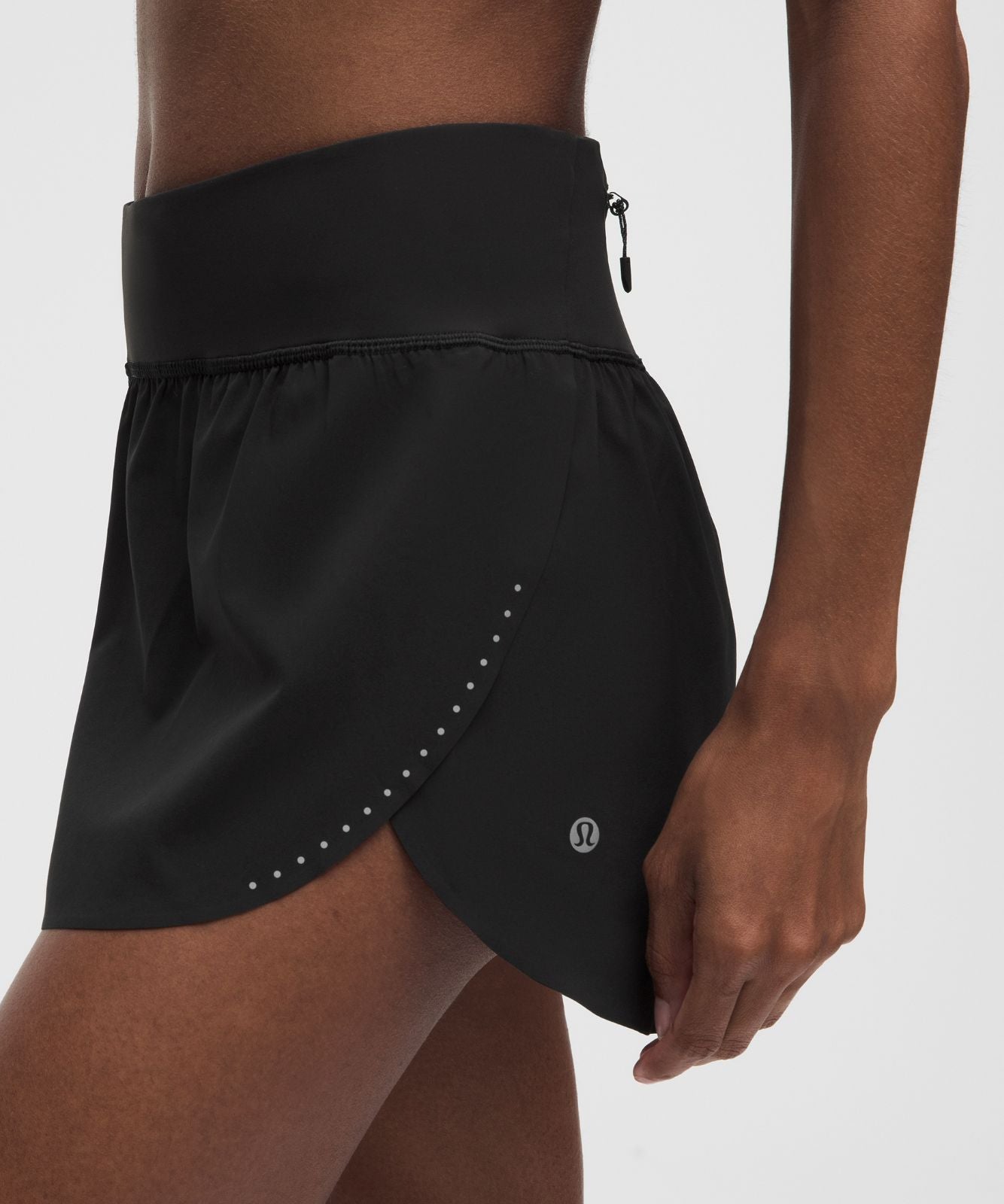 Fast and Free Mid-Rise Split Short 3" *Updated Design Black