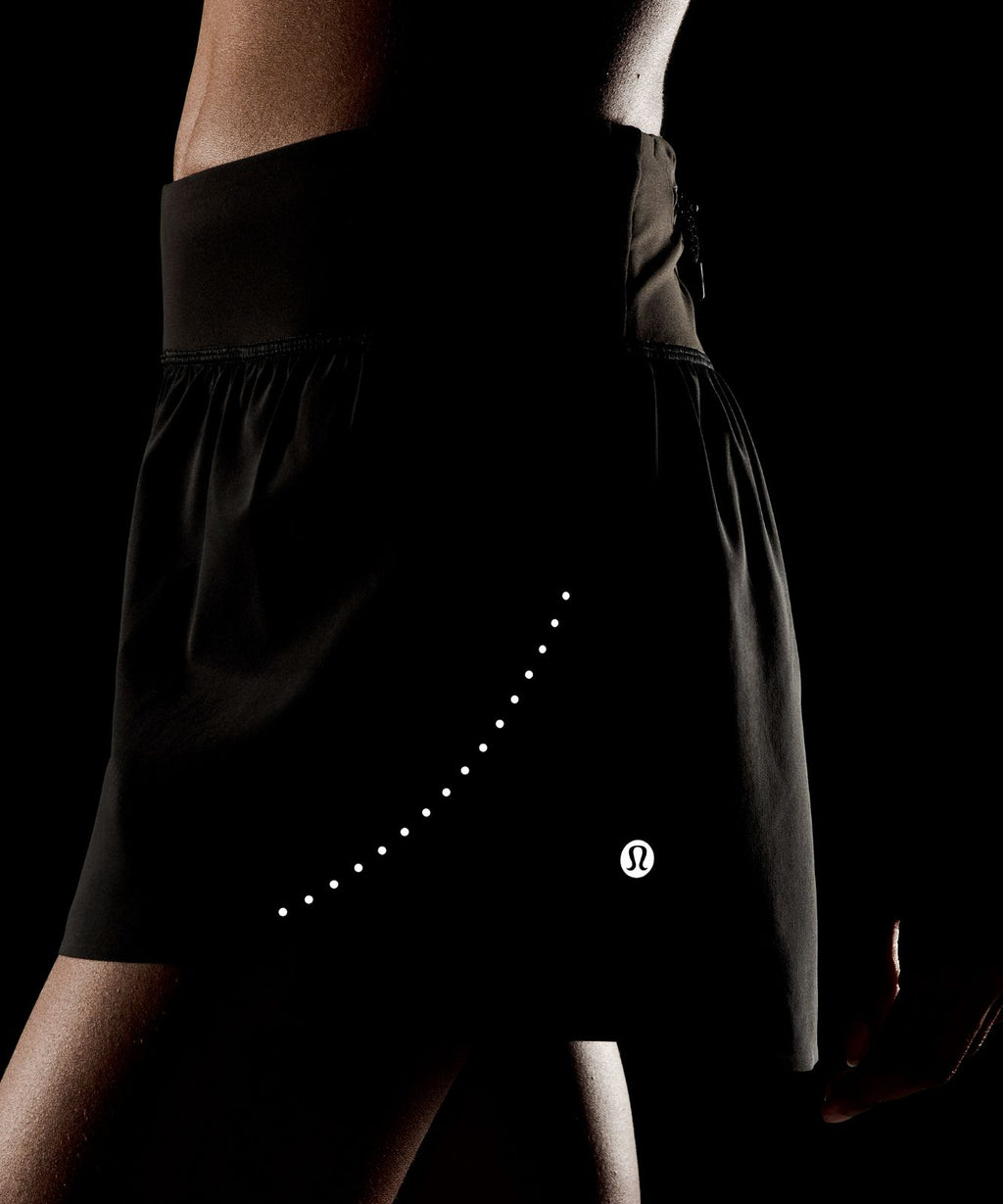 Fast and Free Mid-Rise Split Short 3" *Updated Design Black