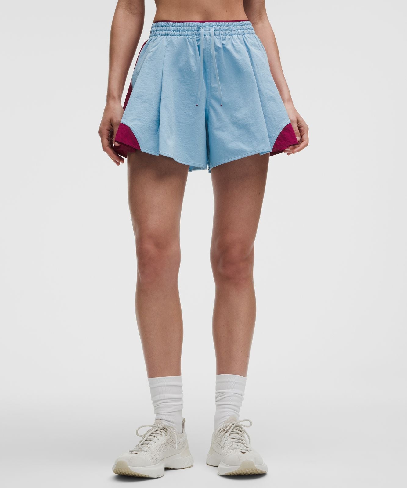 Tennis Track Short 4" Dreamy Blue/Raspberry Rave
