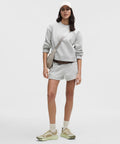 Women's Steady State SuperLoft Short 3.5" Heathered Core Ultra Light Grey